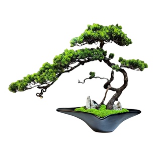 中式简约永生苔藓花艺绿植景观售楼处样板间前台茶几禅意摆件包邮