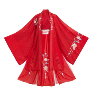 汉服女凤求凰正品原创中国风红色交领齐腰襦裙古装日常可穿春秋款