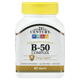 21st Century长效缓释维生素B-50易吸收维b膳食营养补充神经健康