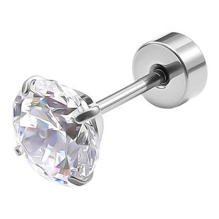 医用植入级F136钛合金耳钉爆闪养耳洞插针款睡觉免摘耳蜗耳垂耳骨