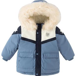 【抗菌绒】戴维贝拉男童加厚羽绒服儿童冬季外套新款宝宝冬装童装