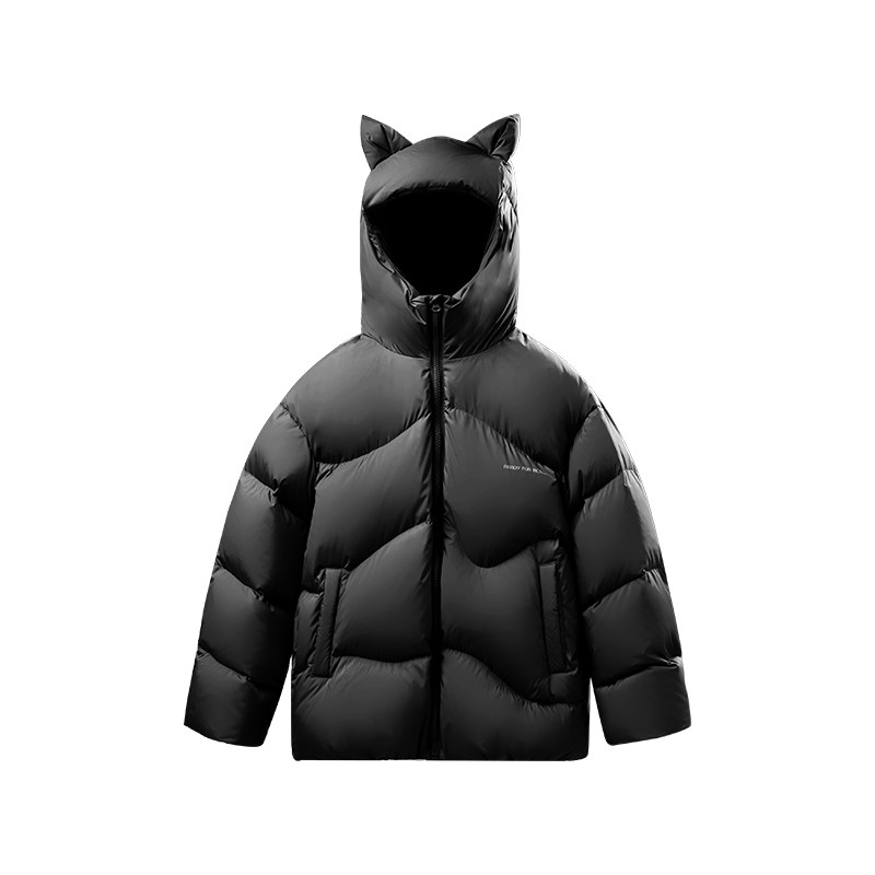 儿童羽绒服2025新款冬季小童耳朵可爱面包服男童女童冬装羽绒外套