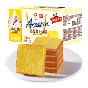 盼盼梅尼耶干蛋糕黄桃饼干早餐面包糕点心礼盒休闲零食品