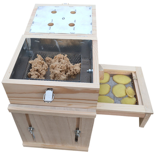 木制单膝隔姜艾灸盒膝盖腿部温灸器足三里丰隆随身灸胳膊熏蒸艾草