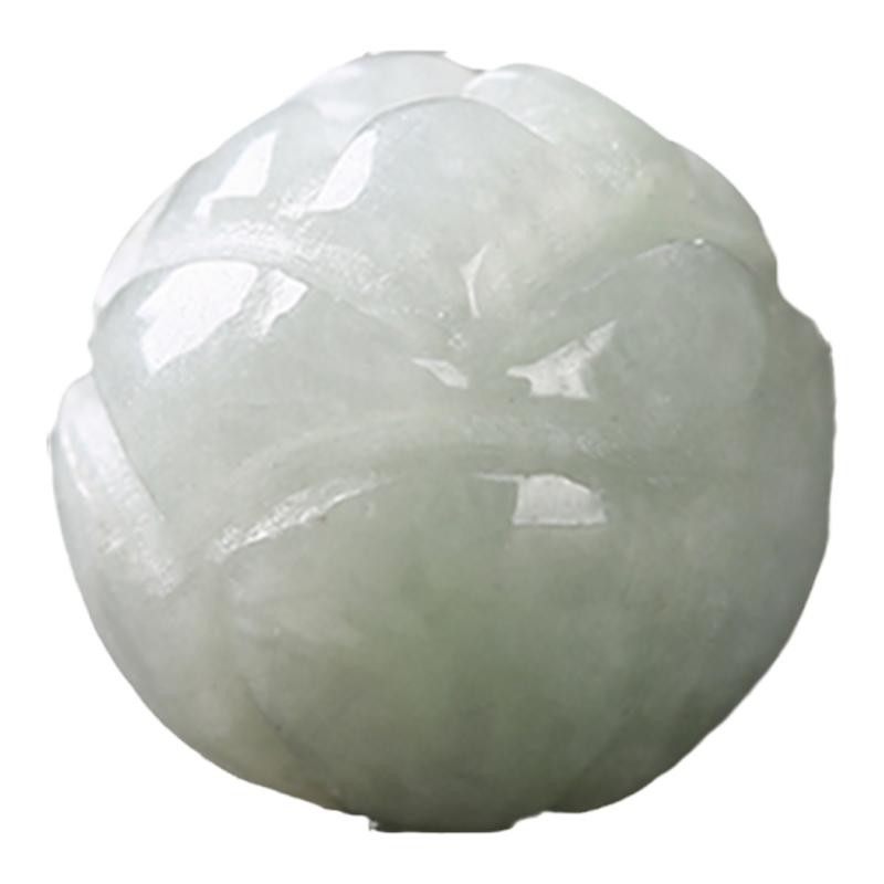 天然翡翠莲花散珠a级冰种雕刻珠子diy男女士手链玉石手串配珠配件