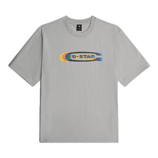 G-STAR RAW美式短袖休闲上衣夏季潮流百搭素色宽大男士T恤D26039