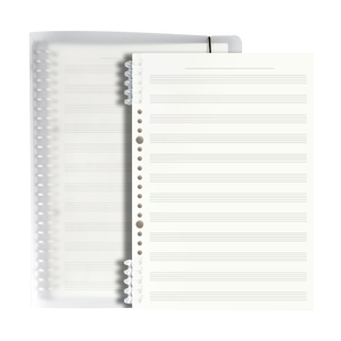 维克多利五线谱本活页乐谱本大间距专业儿童识谱本音符本加厚乐理通用练习本初学者钢琴小学生大格子笔记本子