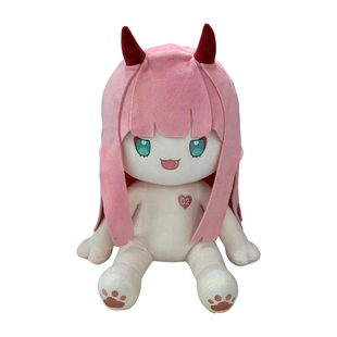 DARLING in the FRANXX国家队02一番赏棉花娃娃40cm零二毛绒玩偶