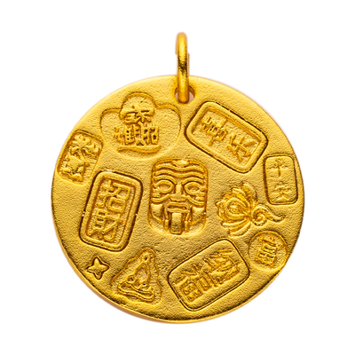 西藏财神扎基拉姆吊坠