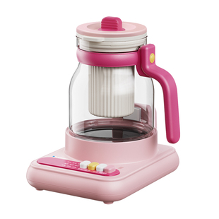 【政府补贴】蓝宝全玻璃养生壶办公室小型纯玻璃花茶壶家用烧水壶