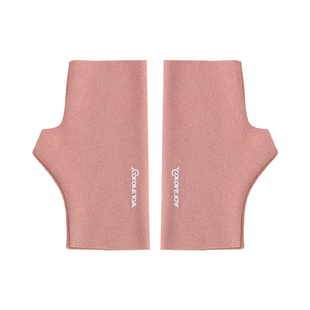 半指手套女冬季发热德绒打字学生写字漏指头加绒保暖露五指护腕