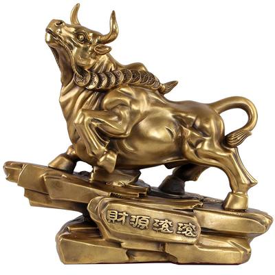 工艺全铜招财办公桌风水华尔街牛
