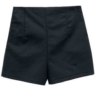 白色高腰弹力紧身短裤女2025秋季新款韩版显瘦辣妹包臀裤百搭热裤