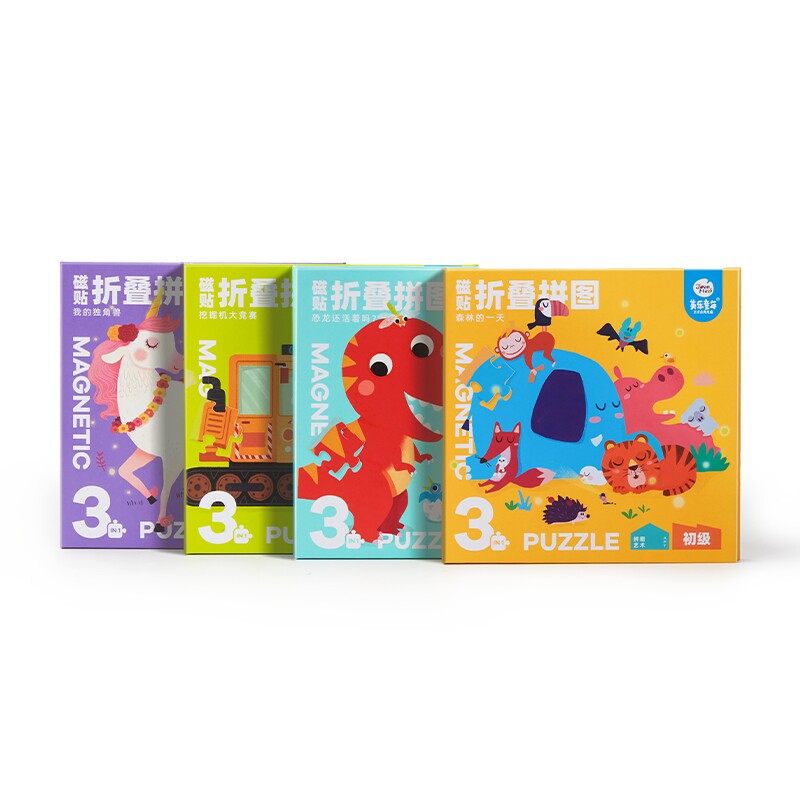 美乐童年磁力贴拼图益智