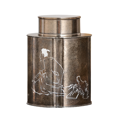 锡罐斑锡·龙手工复古纯锡茶叶罐