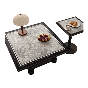 正方形桌垫轻奢高级感方桌桌布皮革防油防水免洗桌面垫茶几餐桌垫