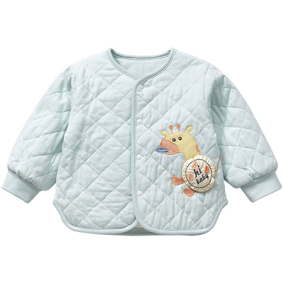 男女宝宝薄夹棉保暖外套秋冬