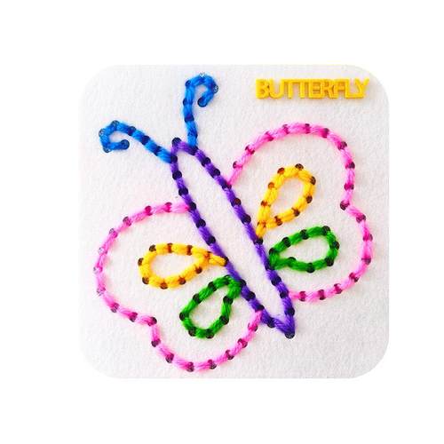 蒙氏diy缝工板儿童手工缝缝乐幼儿园穿针引线材料编织刺绣教玩具