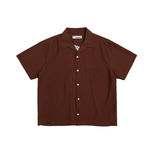 PHANTACi范特西2026春夏新品PAISLEY PH SHIRT 条纹衬衫短袖上衣
