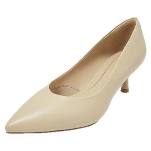 康莉羊皮细高跟鞋女春季商场新款真皮尖头通勤职业鞋制服工作鞋