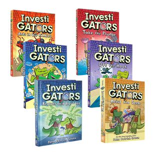 InvestiGators 鳄鱼侦探 英文原版漫画 1-8册 全彩侦探推理爆笑故事书 中小学课外英文阅读 Agents of S.U.I.T. 可搭配dog man