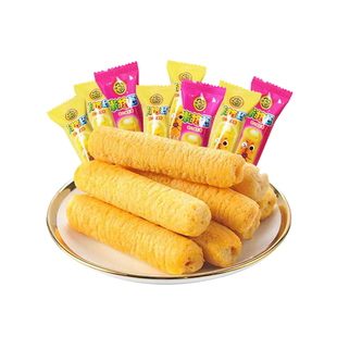 徐福记旗舰店米格玛320g夹心米果卷咸香芝士味零食独立包装饼干棒