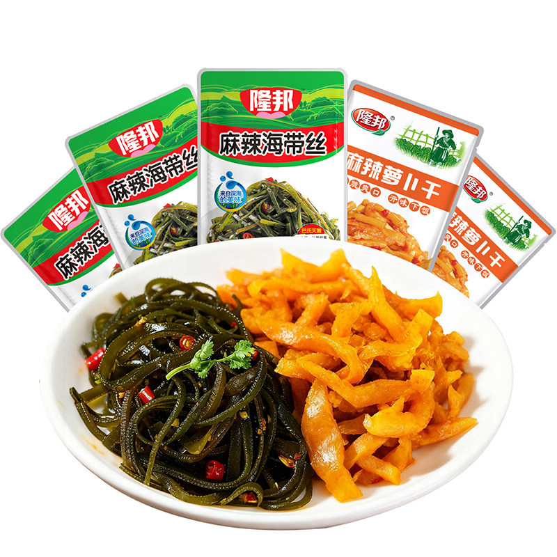 隆邦香辣麻辣萝卜干海带丝下饭菜