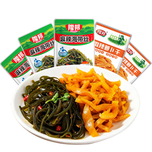 隆邦麻辣香脆萝卜干香辣海带丝开袋即食独立小包装下饭菜咸菜榨菜