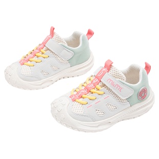 m1m2西班牙童鞋儿童运动鞋彩绳男女童2026新款跑步鞋魔术贴休闲鞋