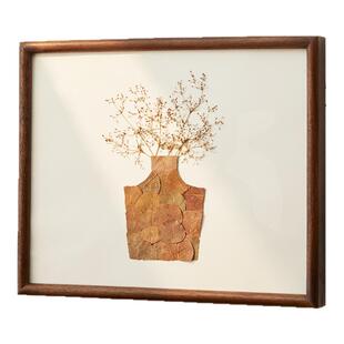 实木客厅装饰画沙发背景墙壁挂画高级感创意餐厅卧室墙面挂画