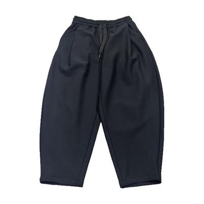 宽松直筒双层重叠垂感运动卫裤