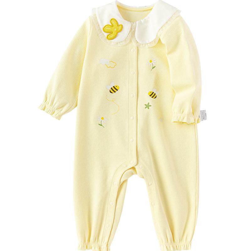 巴拉巴拉婴儿连体衣宝宝新生儿衣服爬服哈衣2025新款甜美清新可爱