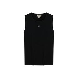 【邝玲玲同款】CK Jeans26春夏女士罗纹微弹性感辣妹露腰内搭背心