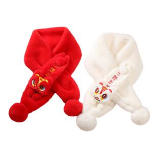 贝肽斯宝宝围脖儿童围巾冬季防风加绒加厚保暖男女童护颈脖套S