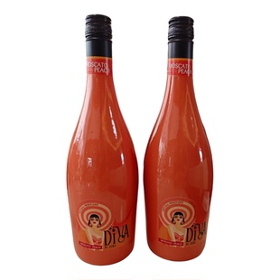 DIVA叮哇莫斯卡托甜起泡酒桃味750ml*2支 意大利百年名庄佩利诺