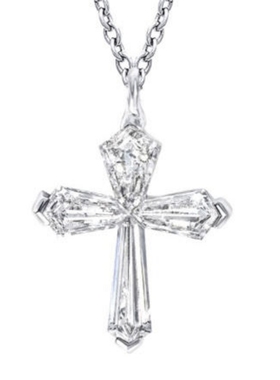 mini小号十字架仿真钻锁骨项链女