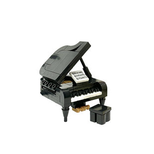 Bros Block国产积木现代乐器钢琴小颗粒益智拼装桌面摆件玩具礼物