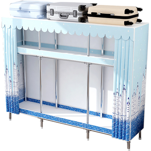 钢管加厚加固钢架布衣柜简易组装衣柜卧室家用租房耐用挂长裙大衣