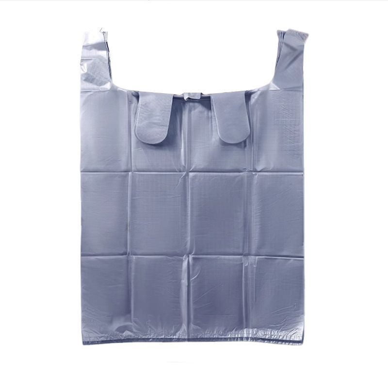银灰色大塑料袋批发搬家收纳打包袋服装打包手提背心袋方便袋点心
