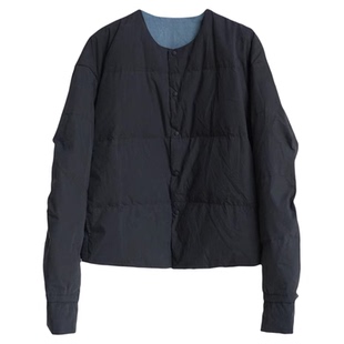 沉香布衣草堂几见 秋冬圆领短款白鸭绒保暖羽绒服外套WT4917无活