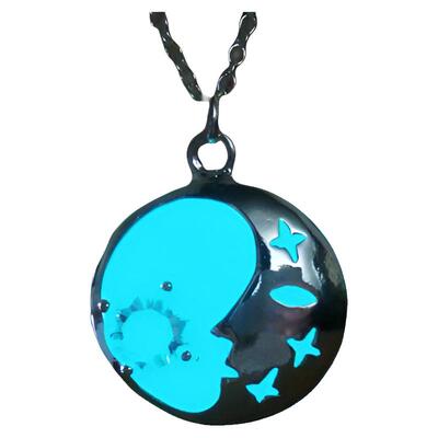 乌克兰代购Crescent㊣ 手作波西米亚星星月亮发光耳环项链定制