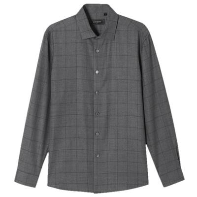 30%羊毛长袖衬衫雅戈尔