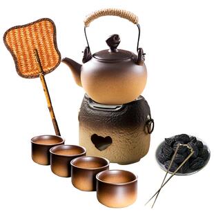 容山堂粗陶煮茶壶新款烧水壶炭炉炭火炉煮茶炉围炉煮茶器具全套