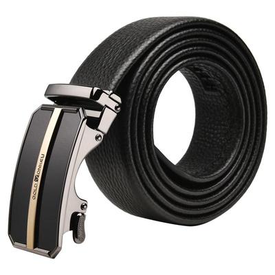 金猴商务休闲牛皮自动扣皮带