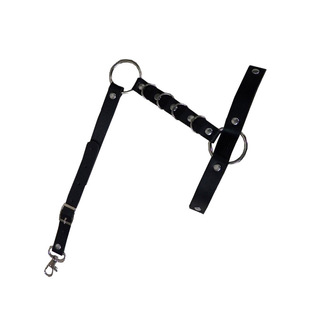 多用腰链背带链 暗黑嘻哈潮范腰带朋克皮制爱心腰链腿环链条皮带