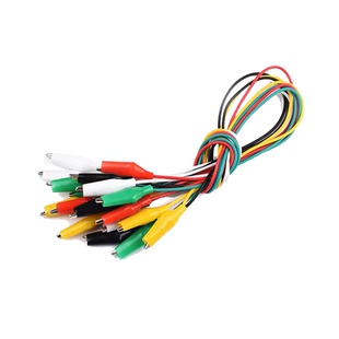 双头鳄鱼夹线香蕉插头转鳄鱼夹带线电源测试导线连接线彩色2线4夹