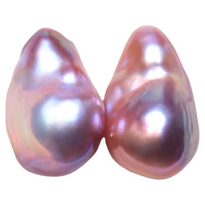 天然淡水巴洛克异形珍珠糖果耳饰