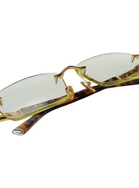 天然水晶眼镜石头镜竹叶青帝王黄