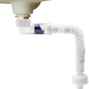 潜水艇墙排下水管防臭塞洗手盆面盆横排下水器套装脸池排水管配件