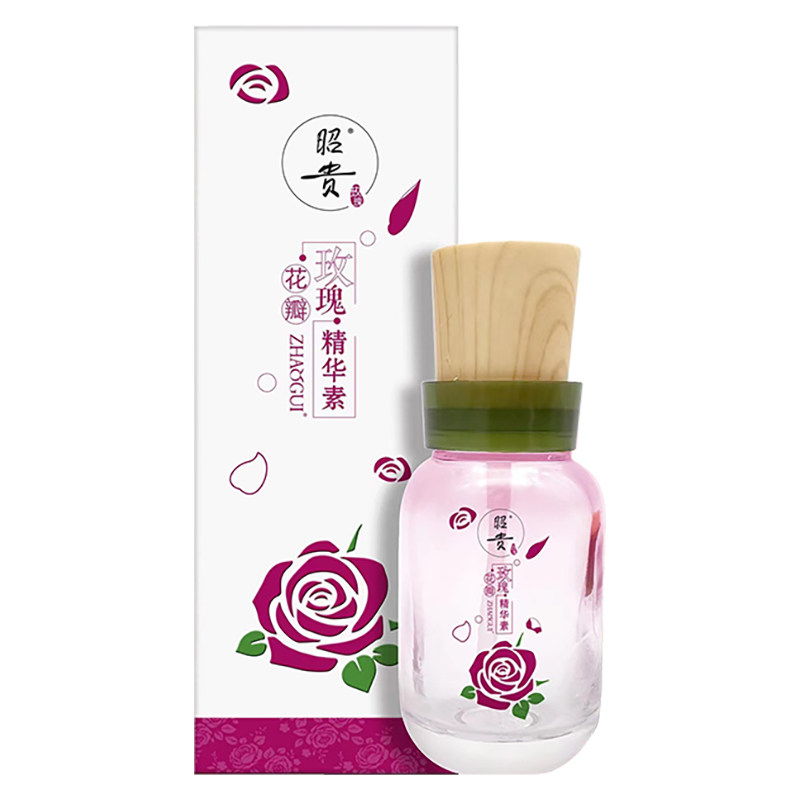 昭贵玫瑰花瓣精华素50ml芬芳保湿
